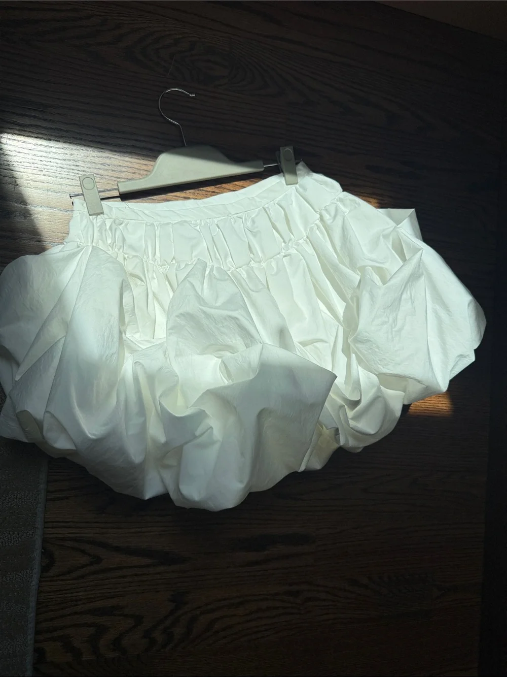 Zara Collection‎ White Balloon Mini Skirt